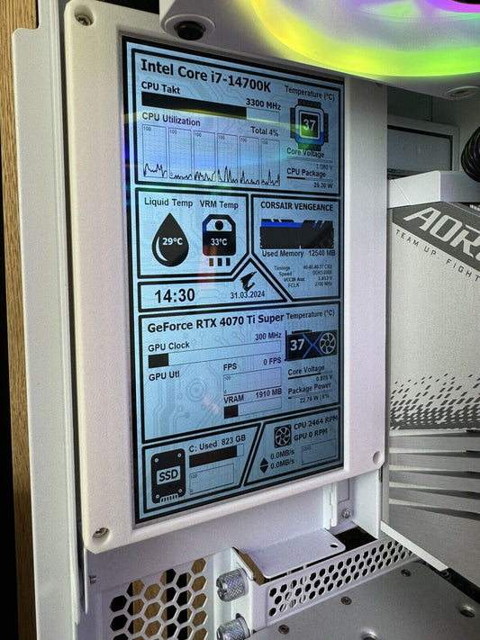 Techdruck Display – kompatibel mit Lian Li O11 Dynamic